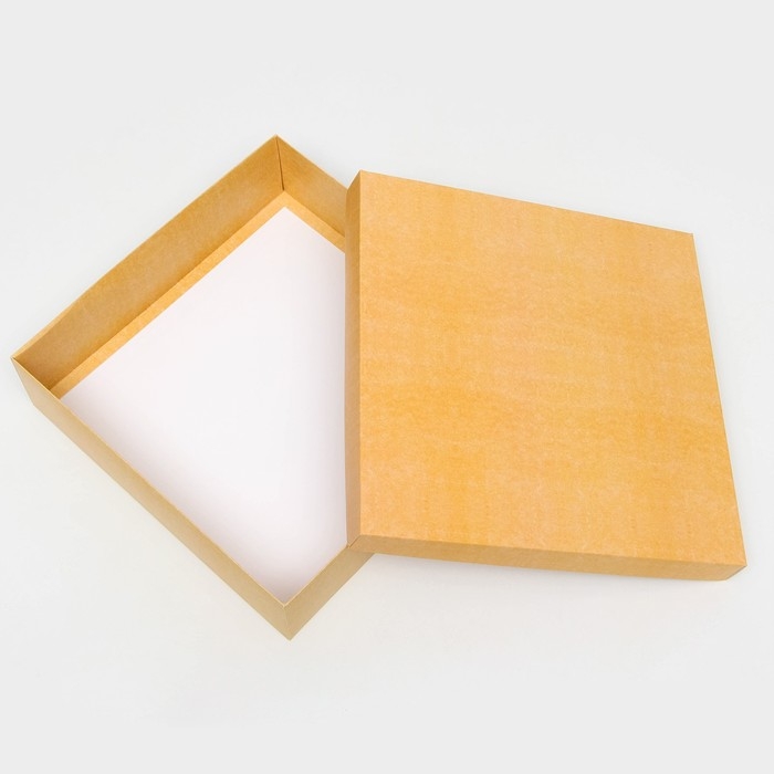 Коробка подарочная складная, упаковка, крышка-дно, крафт, 30 х 30 х 8 см Коробка подарочная складная, упаковка, крышка-дно, крафт, 30 х 30 х 8 см