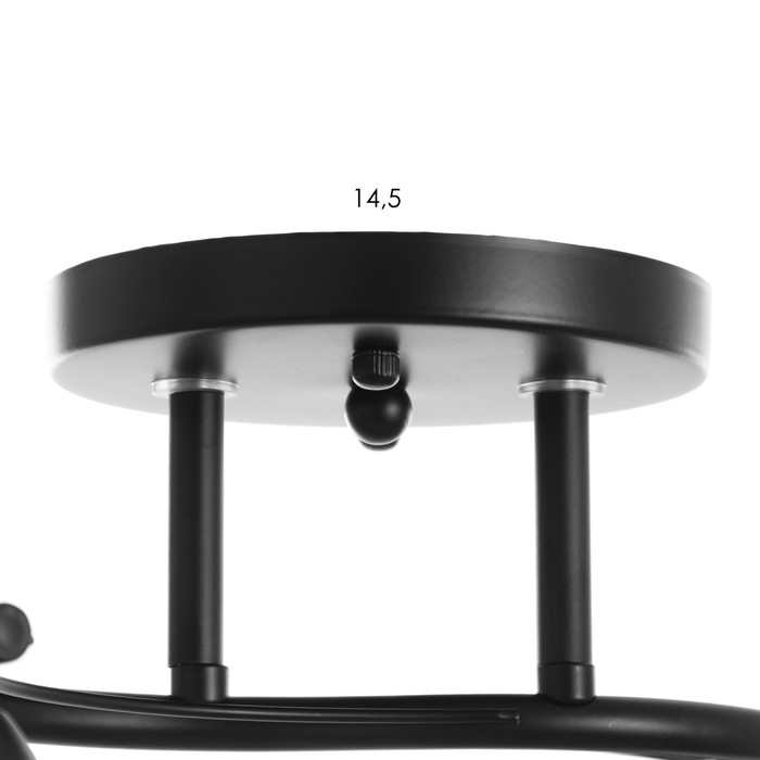 Люстра Люстра "Эдотт" 2хЕ27 40Вт черный 43х15х25 см BayerLux