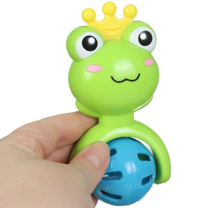 Погремушка «Принцесса Лягушка», в пакете, Крошка Я Погремушка «Принцесса Лягушка», в пакете, Крошка Я