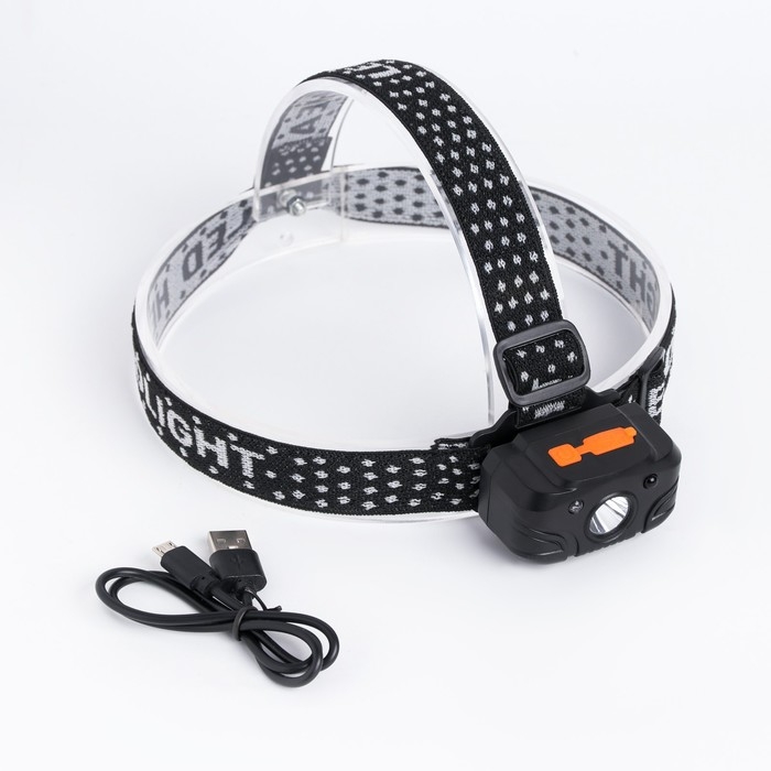 Фонарь налобный аккумуляторный, 20 Вт, 1000 мАч, LED Фонарь налобный аккумуляторный, 20 Вт, 1000 мАч, LED