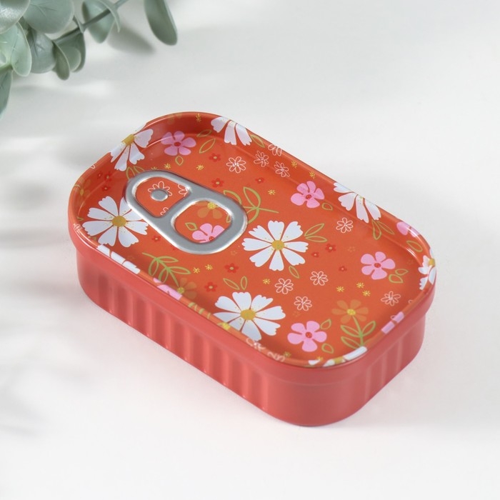 Шкатулка металл Шкатулка металл "Цветочные мотивы" МИКС 10х6,5х3 см