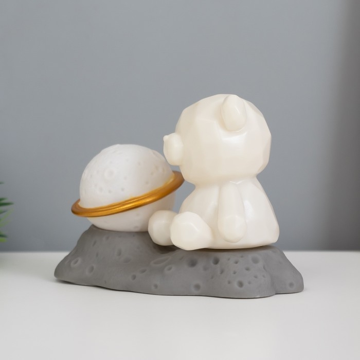 Светильник Светильник "Медвежонок у сатурна" 2Вт LED LR44 5х8х13см