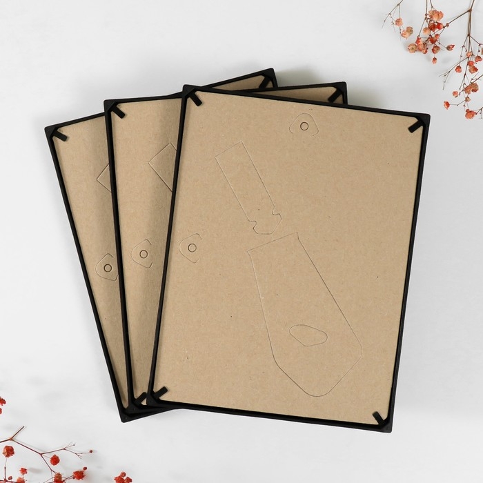 Набор фоторамок пластик L-3 15х21 см ( 3 шт.), чёрный Набор фоторамок пластик L-3 15х21 см ( 3 шт.), чёрный