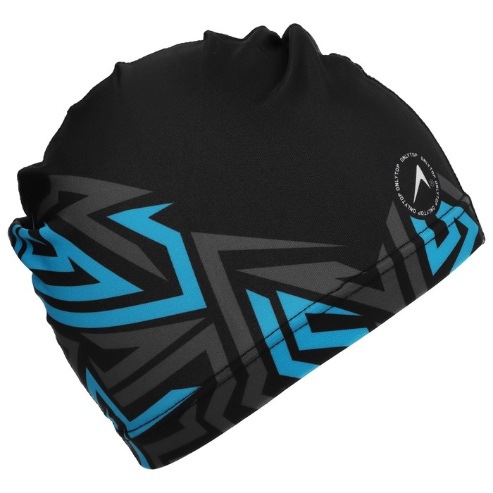 Шапочка для плавания взрослая ONLYTOP «Геометрия», тканевая, обхват 54-60 см