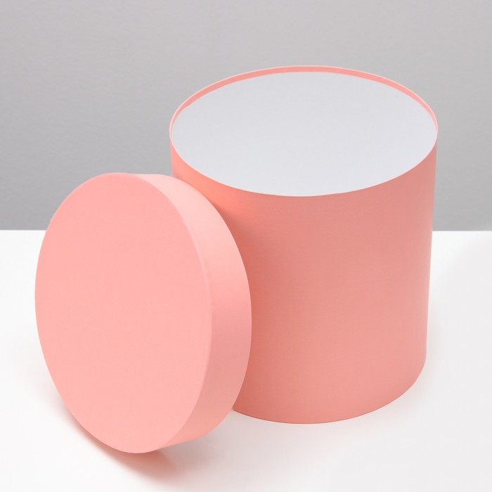 Набор круглых коробок 5 в 1 Набор круглых коробок 5 в 1 "Краски", персиковый, 25 х 25 х 25 - 19 х 19 х 19 см