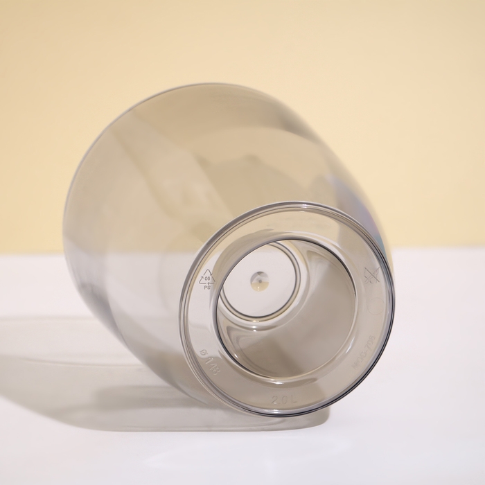 Горшок для орхидей, 2 л, 14,8 × 16,2 см, круглый, пластик, прозрачно-серый Горшок для орхидей, 2 л, 14,8 × 16,2 см, круглый, пластик, прозрачно-серый