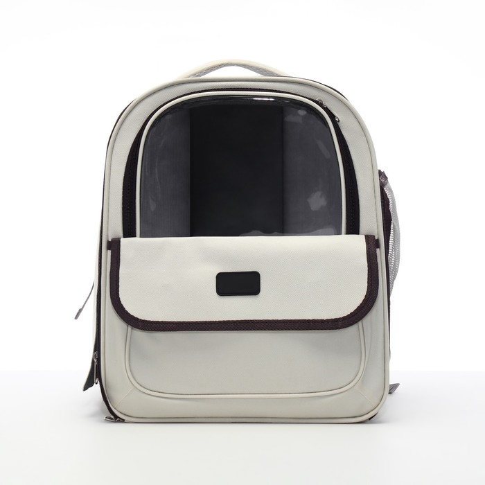 Рюкзак-переноска для кошек и собак, 30 х 40 х 25 см, белый/чёрный Рюкзак-переноска для кошек и собак, 30 х 40 х 25 см, белый/чёрный