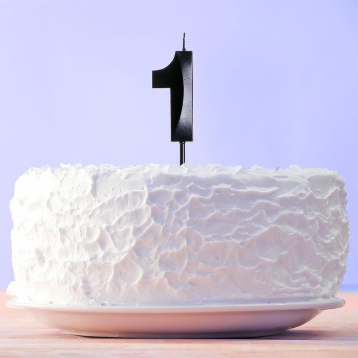 Свеча для торта, цифра «1», 11,5 х 2,3 см Свеча для торта, цифра «1», 11,5 х 2,3 см