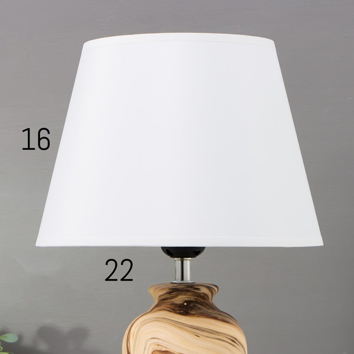 Лампа настольная 16382/1 E27 40Вт бежево-белый 23х23х39 см RISALUX Лампа настольная 16382/1 E27 40Вт бежево-белый 23х23х39 см RISALUX