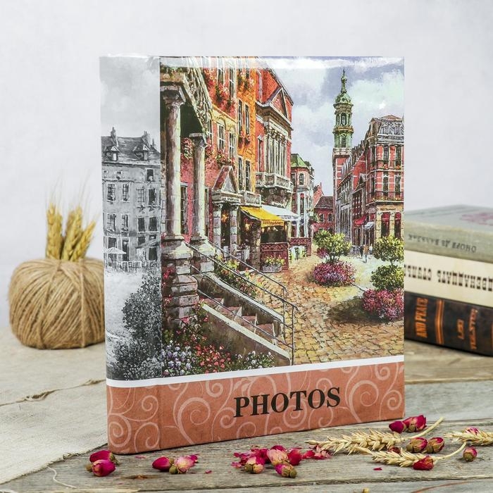 Фотоальбом магнитный 30 листов Фотоальбом магнитный 30 листов "Старый город" 23x28см МИКС