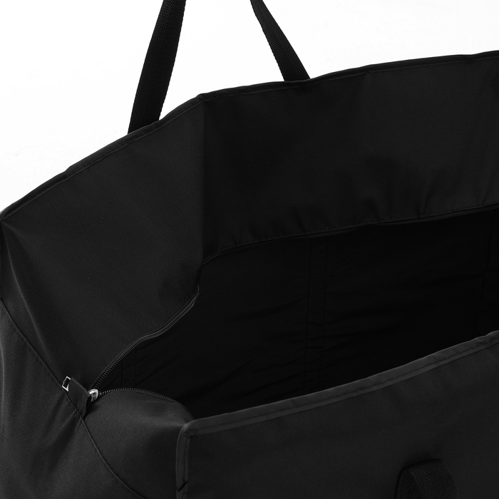 Сумка хозяйственная на молнии, цвет чёрный Сумка хозяйственная на молнии, цвет чёрный