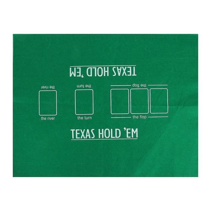 Покер, набор для игры (карты 2 колоды, фишки 200 шт.), без номинала, 60 х 90 см Покер, набор для игры (карты 2 колоды, фишки 200 шт.), без номинала, 60 х 90 см