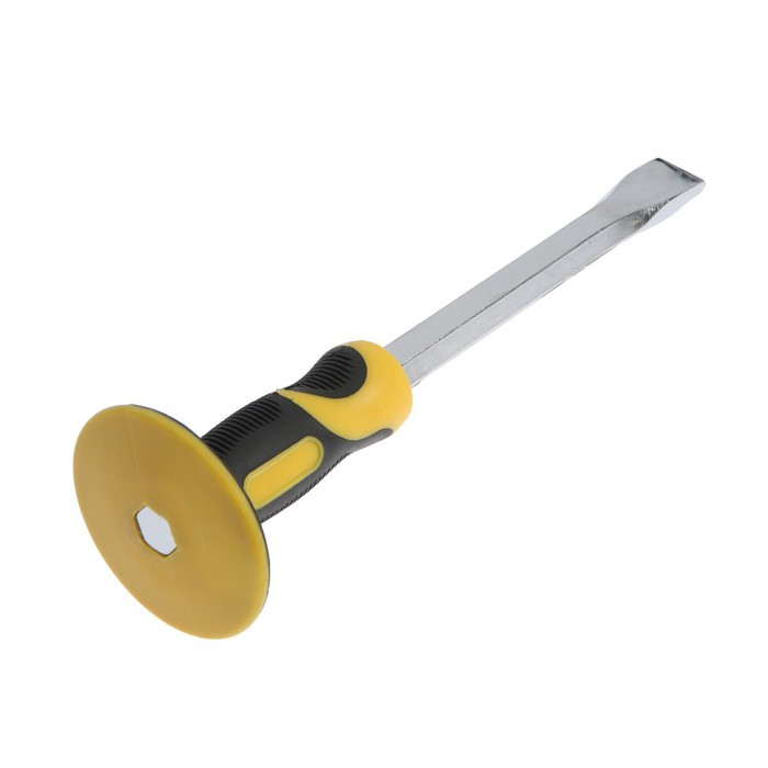 Зубило плоское ТУНДРА, сталь 45, хромированное, 2К рукоятка, 300 х 25 мм Зубило плоское ТУНДРА, сталь 45, хромированное, 2К рукоятка, 300 х 25 мм