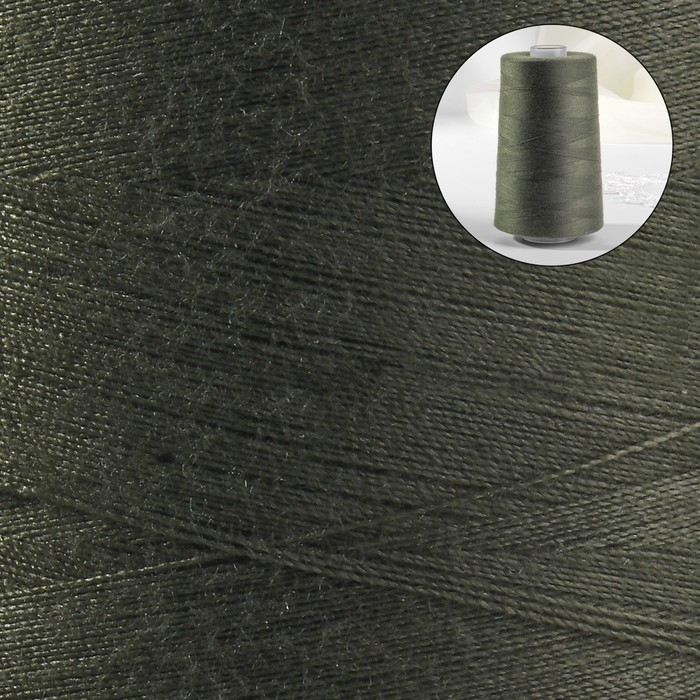Нитки 40/2, 5000 м, цвет хаки Нитки 40/2, 5000 м, цвет хаки