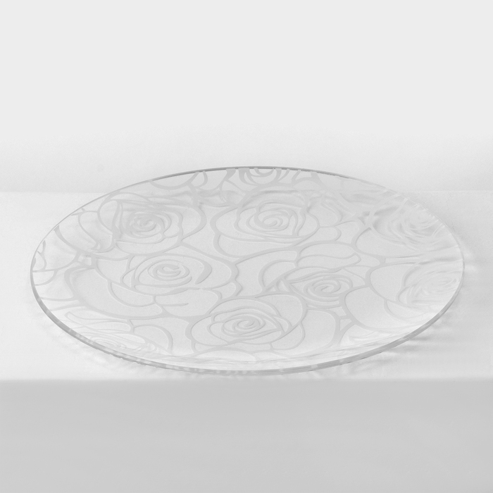 Набор стеклянных тарелок Доляна «Мишель», 7 предметов, цвет белый Набор стеклянных тарелок Доляна «Мишель», 7 предметов, цвет белый