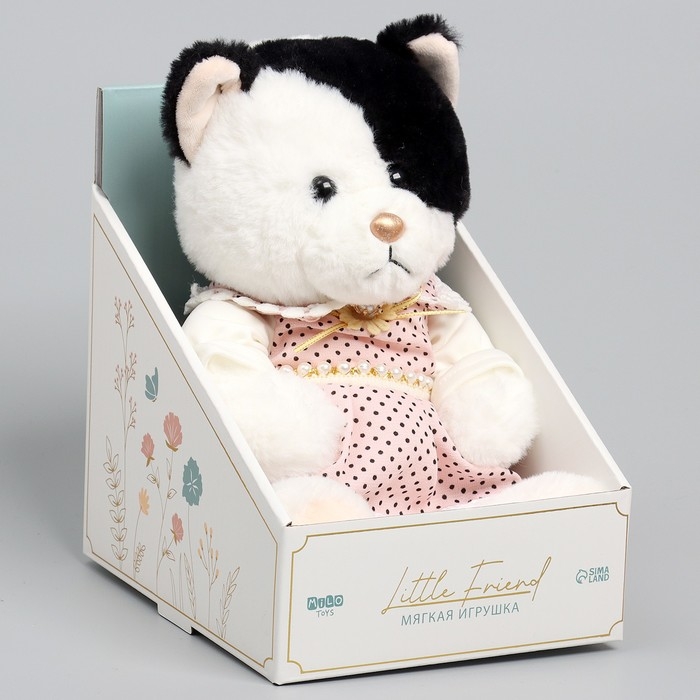 Мягкая игрушка Little Friend, кошечка в розовом платье, 23 см Мягкая игрушка Little Friend, кошечка в розовом платье, 23 см