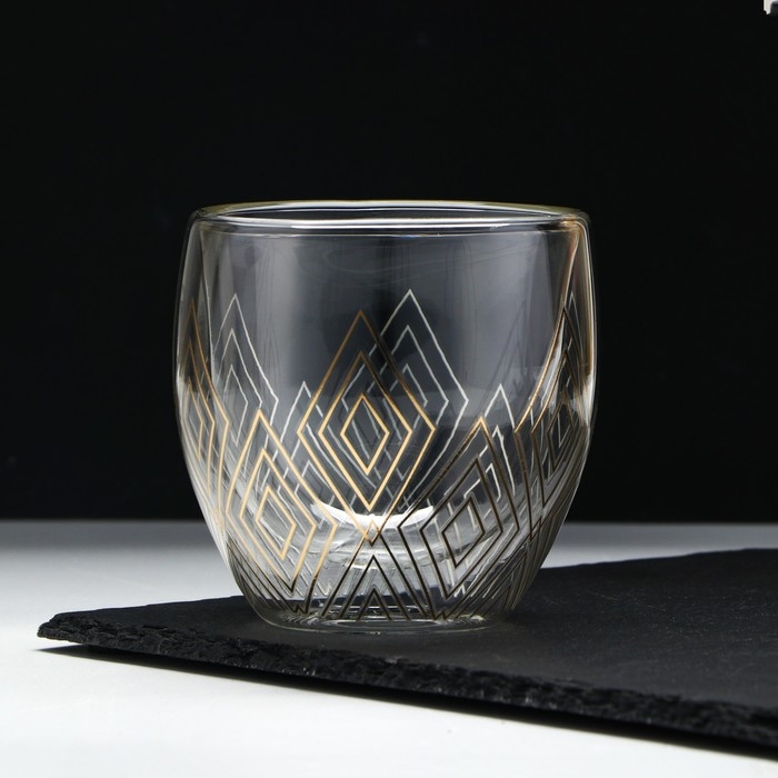 Стакан с двойными стенками «Геометрия», 250 мл Стакан с двойными стенками «Геометрия», 250 мл