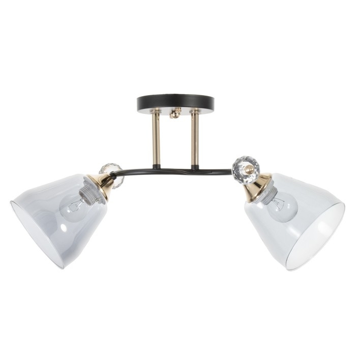 Люстра Люстра "Клео" 2хЕ27 40Вт черный 50х22х24см BayerLux