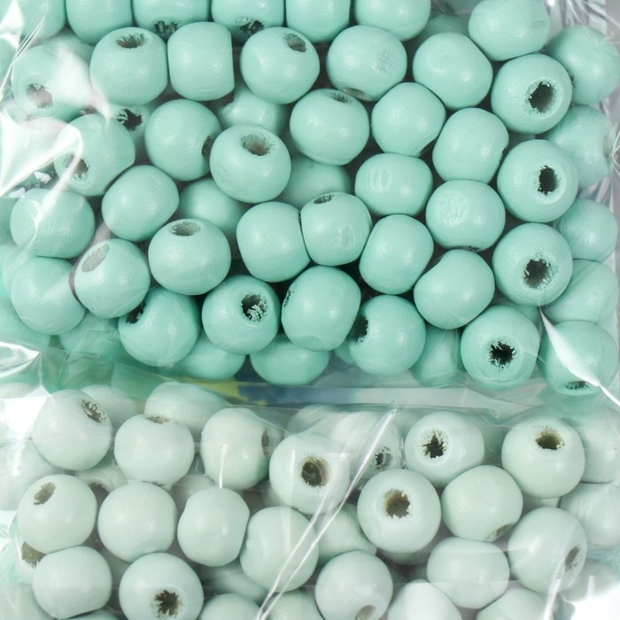 Набор бусины для творчества дерево Набор бусины для творчества дерево "Мята" d-0,8 см, 4 цвета х 15 гр