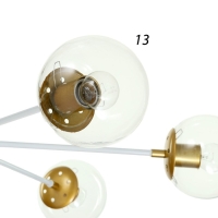 Люстра "Даллас" 6х40Вт E27 белый-золото 83х83х35 см BayerLux