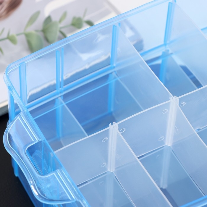 Органайзер для хранения, 2 яруса, 12 ячеек, 16×15×9 см, цвет МИКС Органайзер для хранения, 2 яруса, 12 ячеек, 16×15×9 см, цвет МИКС