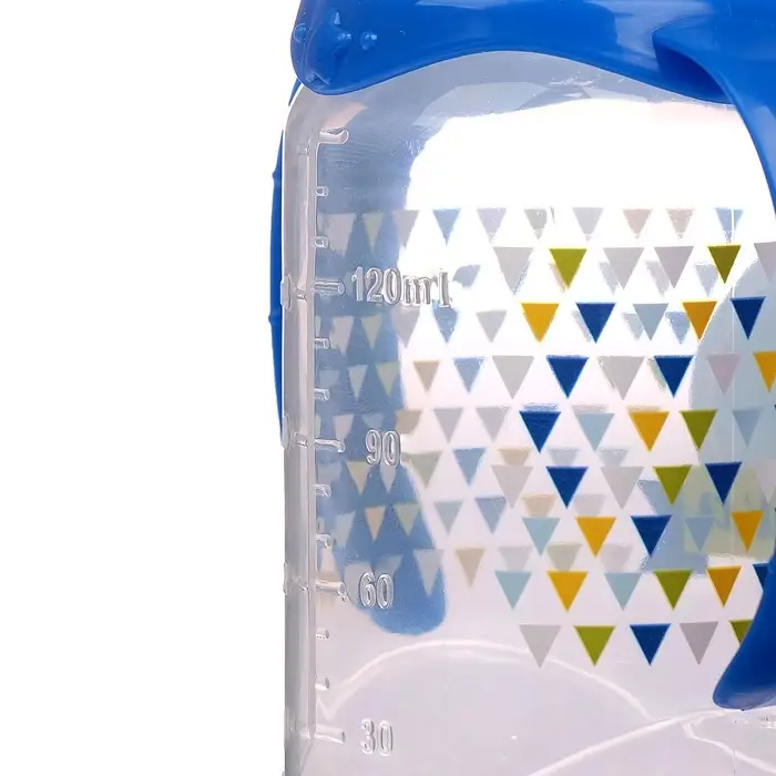 Бутылочка для кормления M&B &laquo;Моя первая бутылочка&raquo; с ручками, классическое горло, от 0 мес., 150 мл., синий