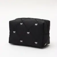 Косметичка кирпичик бантики, 19*8*10, черный