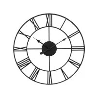 Часы настенные, серия: Лофт, плавный ход, d=45 см, чёрные