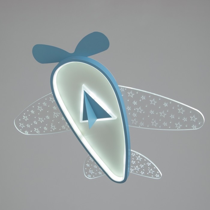 Светильник Самолет LED 30Вт синий 58х58х8 см BayerLux Светильник Самолет LED 30Вт синий 58х58х8 см BayerLux