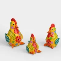 Сувенирный набор &laquo;Курочки&raquo;, 12 см, 10 см, 8 см, дерево
