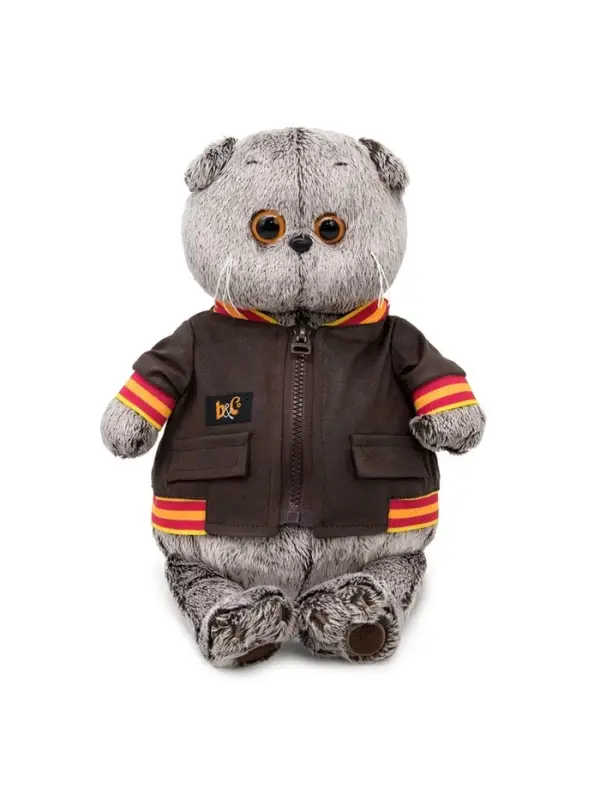 Мягкая игрушка &laquo;Кот Басик в кожаной куртке&raquo;, 22 см