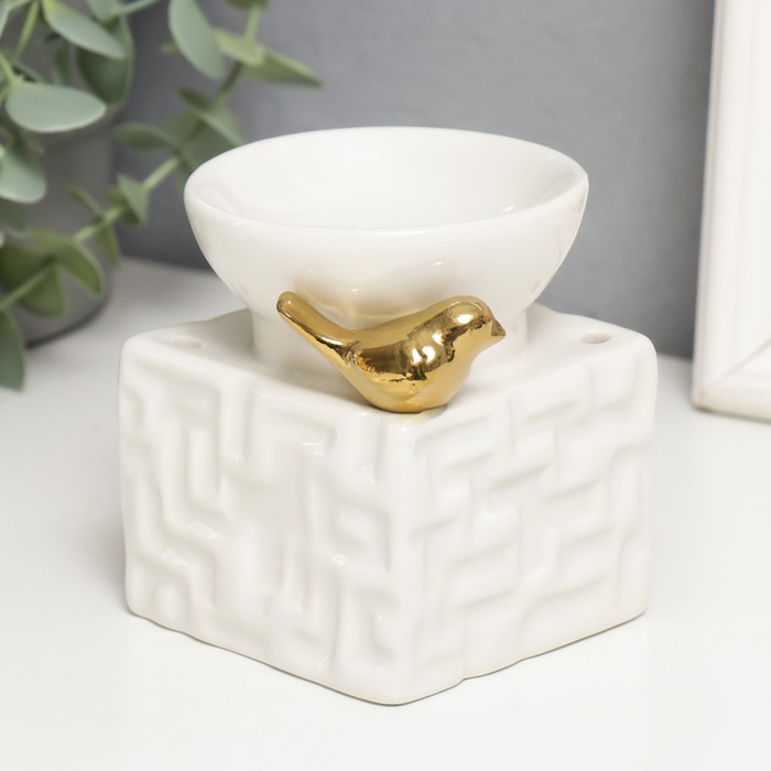 Аромалампа керамика Аромалампа керамика "Золотая фигурка" 9,5х7,5х7,5 см, МИКС