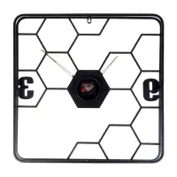 Часы настенные интерьерные &laquo;Соты&raquo;, серия:, Лофт, бесшумные, плавный ход, 58&times;58 см, чёрные, от батарейки 1&times;АА