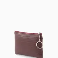 Кошелёк-монетница на молнии, однотонный, 15&times;0.5&times;11 см, МИКС