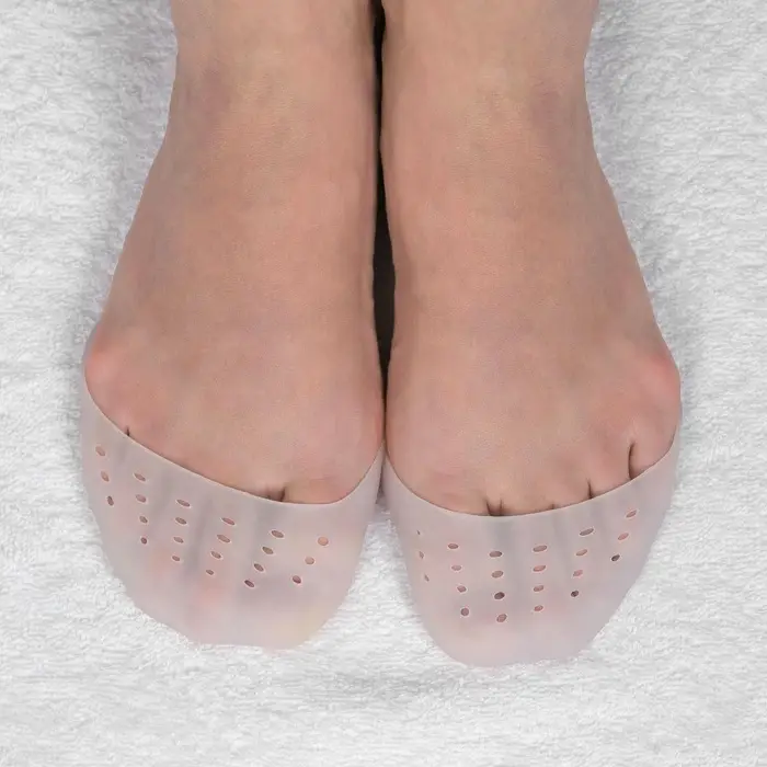 Подследники на пальцы ног, дышащие, силиконовые, 9&times;9 см, пара, белые