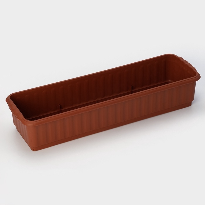 Ящик для цветов без дренажной решеткой, 12 л, МИКС Ящик для цветов без дренажной решеткой, 12 л, МИКС