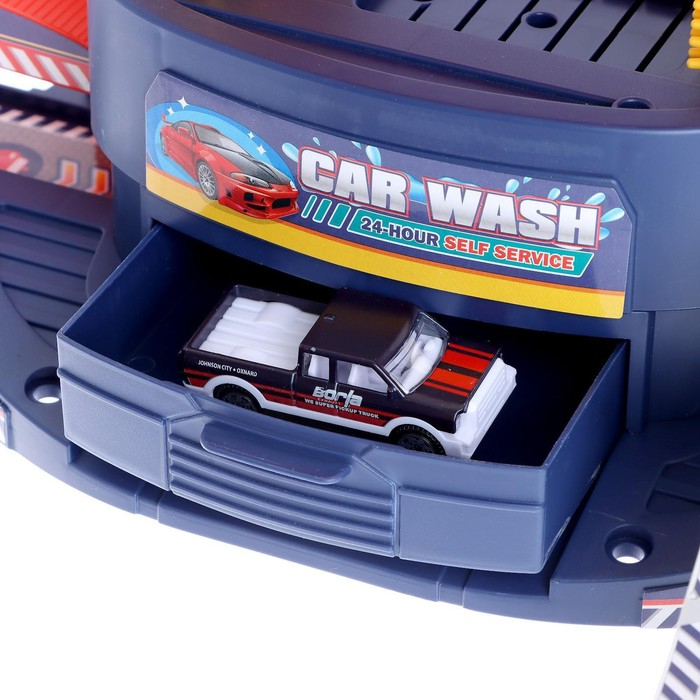 Парковка «Город», с автомойкой, свет и звук, машина меняет цвет от воды Парковка «Город», с автомойкой, свет и звук, машина меняет цвет от воды