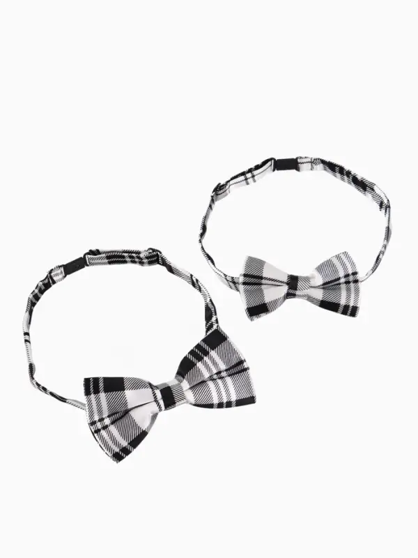 Галстук - бабочка для мальчика и папы M&B Family look, 2 шт., серый