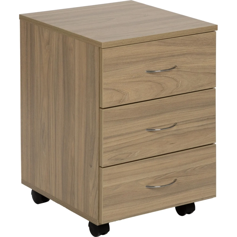 Тумба Комус Мебель подкатная WELL 3ящ.размер 595х400х445 Дуб Урб. Янтарный