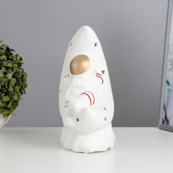 Настольная лампа  Настольная лампа "Космонавт" Е14 40Вт белый 11х20х25 см