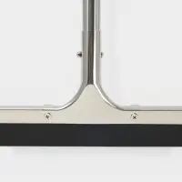 Водосгон для пола с металлическим черенком, основание нержавеющая сталь, одинарная резинка, 55 см