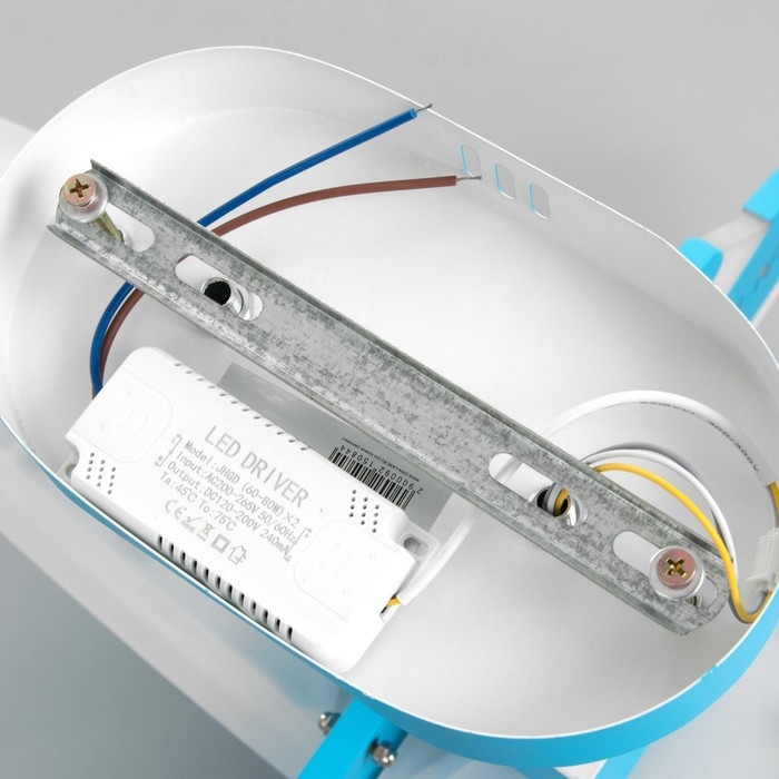 Люстра Люстра "Самолет" LED 128Вт 3000-6000К синий 71х61х32 см