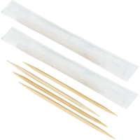 Зубочистки AVIORA бамбуковые в инд. бумажной упаковке, 1000 шт/уп (401-610)