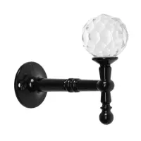 Крючок - держатель для штор на стену CAPPIO KS043, металлический, цвет черный, 2 шт Крючок - держатель для штор на стену CAPPIO KS043, металлический, цвет черный, 2 шт