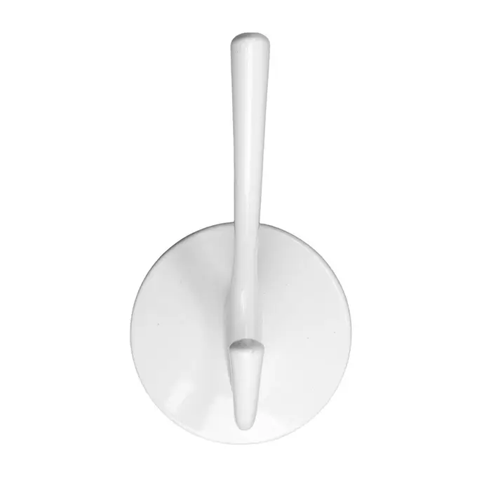 Крючок мебельный CAPPIO STRONG, двухрожковый, цвет белый