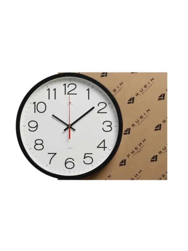Часы настенные, интерьерные &laquo;Рубин&raquo;, 30 см, черные