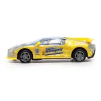 Машина инерционная &laquo;Crazy race, гонки&raquo;, русская озвучка, свет, цвет жёлтый