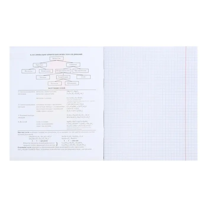Тетрадь предметная 48 листов в клетку Error «Химия», обложка мелованная бумага Тетрадь предметная 48 листов в клетку Error «Химия», обложка мелованная бумага