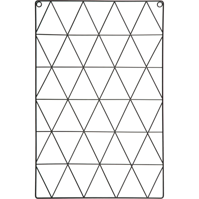 Доска органайзер-решетка Attache 36x55см черная, 3 зажима в наб