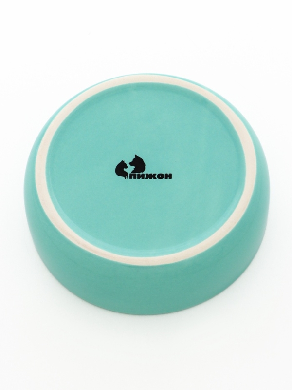 Миска керамическая  Миска керамическая "Meow" 300 мл, 13,4 x 4 cм, бирюзовая
